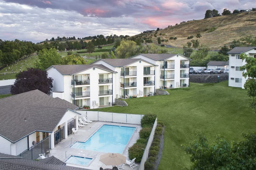 one-, two-, and three-bedroom homes, with expansive views