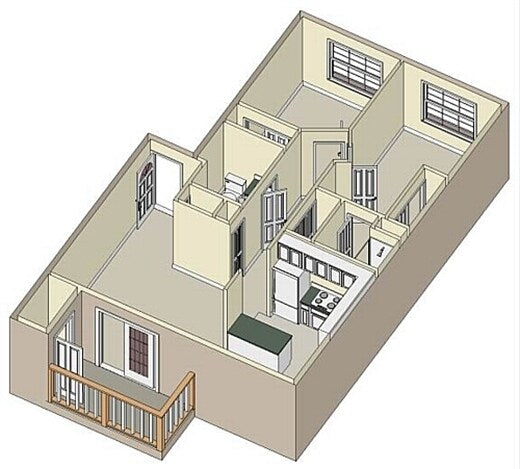 one-, two-, and three-bedroom homes, with expansive views